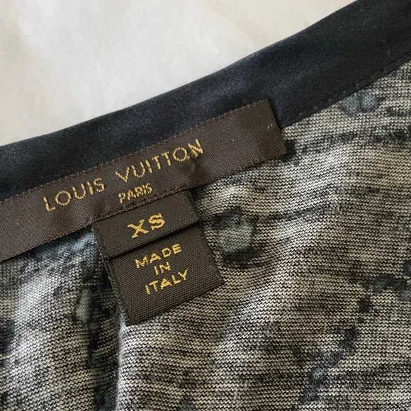 Louis Vuitton blue black long sleeved top XS - Picture 16 of 16